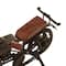 Brown Metal Contemporary Motorcycle Sculpture Set
